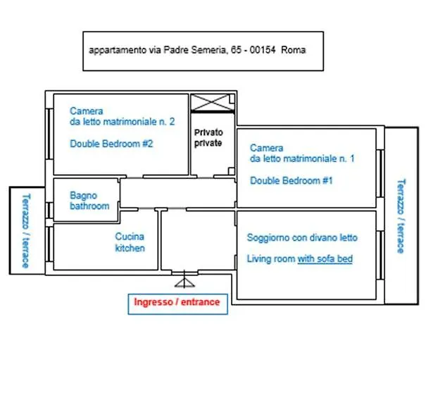 Garbatella Elegant Apartment Rome 0*,